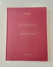 Il Tabarro - Spartito Canto & Pianoforte Giacomo Puccini Ricordi 1944.