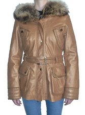 Parka Donna Pelle Pelliccia