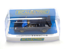 Slot Car Scalextric 1:32 Lamborghini Countach Blu & Oro C4411 Nuova in scatola