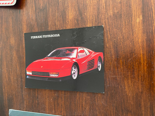 Ferrari cartolina testarossa - ferrari,