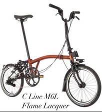 Nuova Brompton C Line Explore M6L Black Edition lacca fiammata con cateye