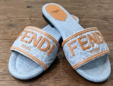 Ciabatte donna Fendi in denim