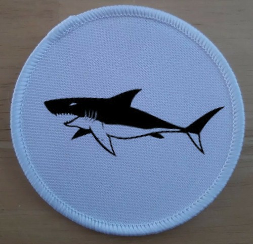 Great white shark sew iron - shark, sew/iron