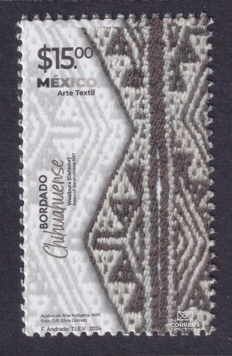 Px026 mexico arte textil - mexico, mnh