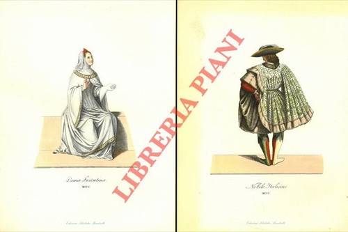 Stampe costumi medievali - -,