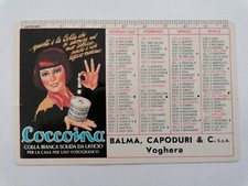 SEGNALIBRO CALENDARIO COCCOINA BALMA CAPODURI VOGHERA  ZENITH CUCITRICE RARO