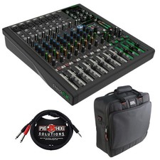Mixer analogico 12 canali Mackie ProFX12v3+ con borsa mixer e pacchetto cavi stereo