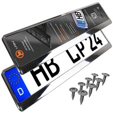 Supporto Targa Auto Cromato