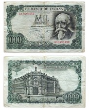 1000 pesetas 1971 - pesetas,