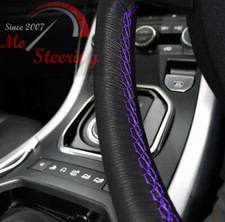 COPRIVOLANTE IN PELLE PER LAND ROVER FREELANDER 2 CON CUCITURE VIOLA