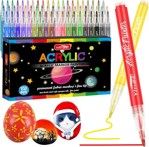 Pennarelli acrilici colori - acrilici,60,