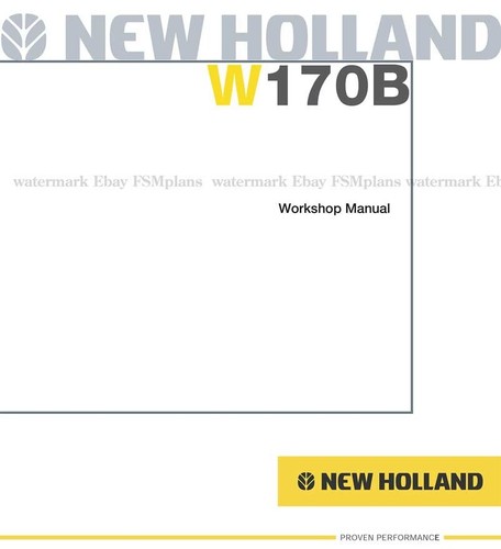 New holland w170b manuale - holland,