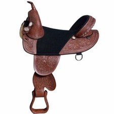 Bellissima sella da Reining da 16" in pelle Western Treeless di tutte le taglie