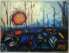 Sole Rosso quadro espressivo