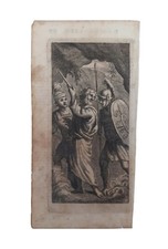 *HH* Antica stampa libro '600 '700 roma religiosa soldato mitologia votiva sacra