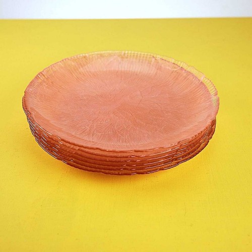 Piatti vintage vetro rosa - in,