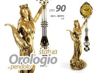 OROLOGIO A PENDOLO CON STATUA
