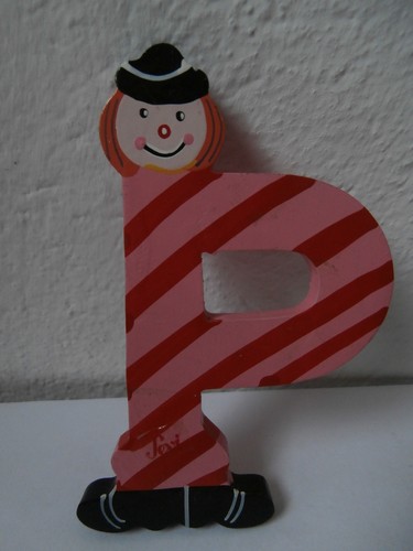 Lettera alfabeto legno sevi - p,