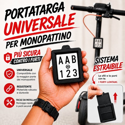Portatarga universale per - 🛴portatarga,