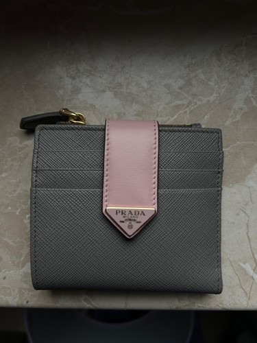 Portafoglio prada grigio e - grigio,