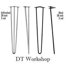 Set 4 Gambe Tavolo Forcina - Misura 4" - 40" Stile Industriale Retrò Gamma Colori 