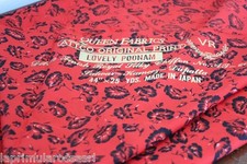PREZIOSO SCAMPOLO DI STOFFA VINTAGE CHIFFON QUENN FABRICS MADE IN JAPAN 114x290 