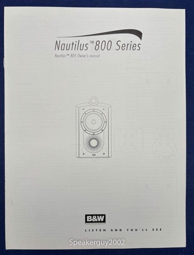 Manuale utente originale w - originale, b&w