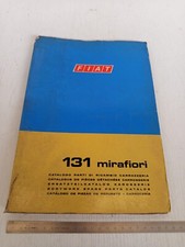 catalogo ricambi solo carrozzeria 1974 Fiat 131 Mirafiori 2p 4p familiare
