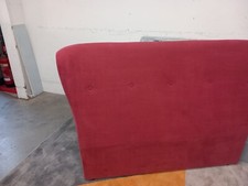 Testiera doppia fumè LOAF in cotone spazzolato lampone