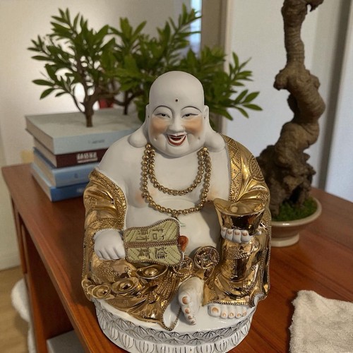 Stunning gold accented buddha - gold-accented,