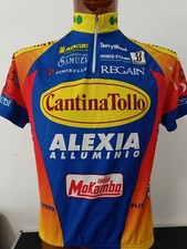 maglia ciclismo originale vintage team CANTINA TOLLO F. MOSER BIEMME TG L