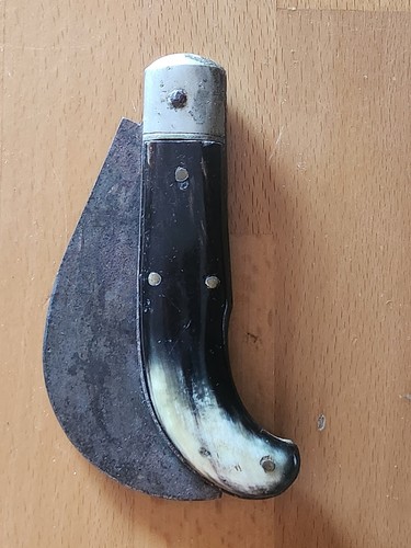 Coltello roncola antica - roncola, antica,manico