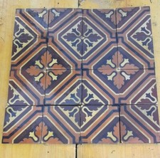 Lotto Cementine Mattonelle antiche colorate  anni '40/50. Dimensione 25 X 25 cm