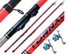 Kit 2 Canne 3Mt Bolognese + Mulinelli Trota Lago Pesca Galleggiante Mare Lago EH