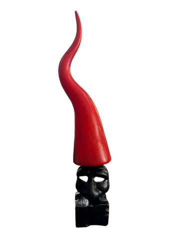 Corno rosso con portafortuna
