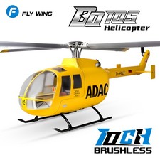 FLY WING BO-105 RC elicottero 4 lame 10CH GPS ACE CONTROLLO DI VOLO RTF aereo