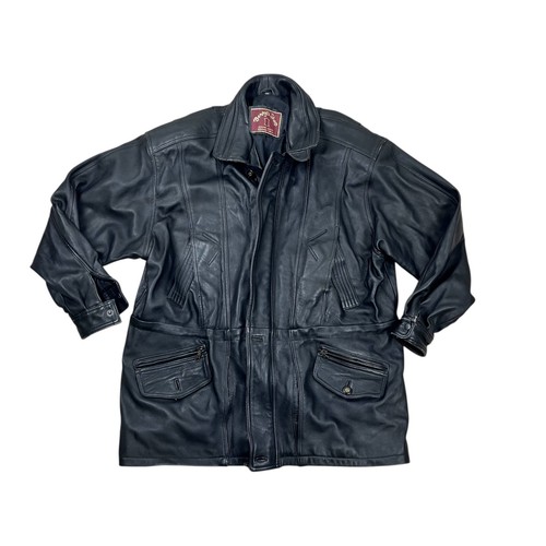 Giacca bomber pelle nera - bomber,