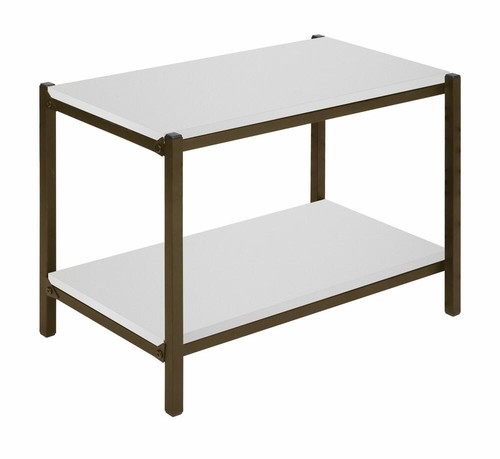 Tavolo bianco 2 ripiani - 24",