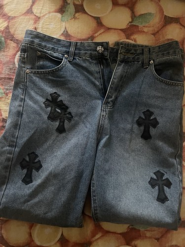 Chrome hearts jeans uomo denim - chrome,