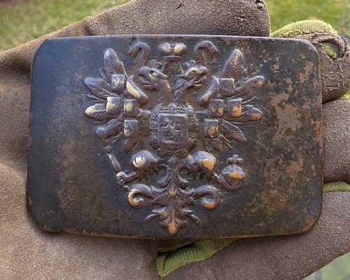 Fibbia cintura fanteria impero