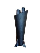 Candeliere doppio legno+acciaio, Serie Black & White, Nero, Design Giannini