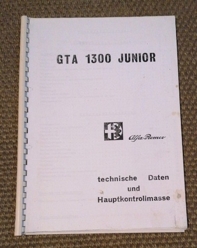 Alfa romeo gta 1300 - romeo,