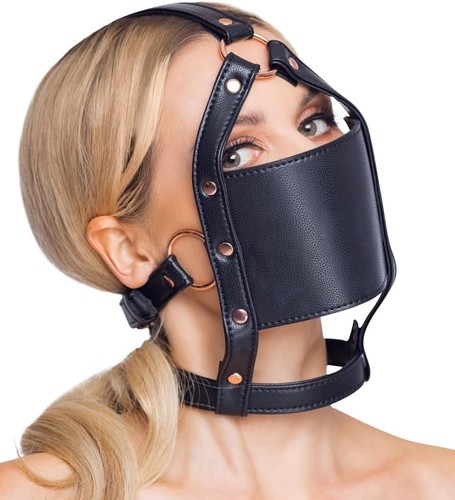 Bavaglio pelle con gag - in, pu