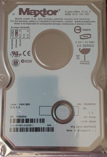 Maxtor diamondmax plus gb - diamondmax, 80