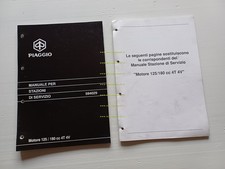 Piaggio Motori 125-180 4T 2000 manuale officina italiano originale