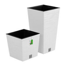 Set di fioriere Prosperplast Furu SQUARE in bianco