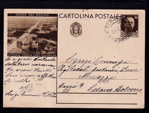 Cartolina postale opere - postale, 30