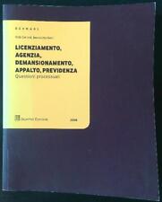 LICENZIAMENTO, AGENZIA, DEMANSIONAMENTO, APPALTO, PREVIDENZA GARLATTI - NEFRI