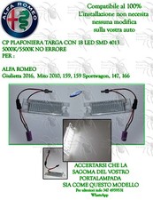 CP PLAFONIERA TARGA A LED NO