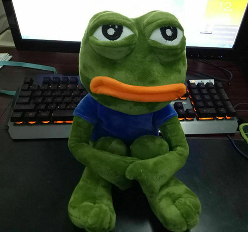 Peluche pupazzo meme pepe - peluche, 18''